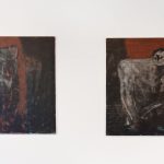 two painting in a gallery